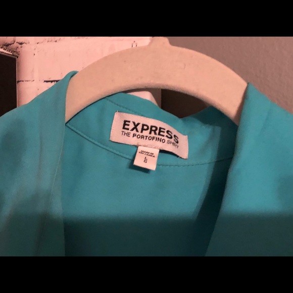 Express Teal Portofino blouse - Picture 2 of 2